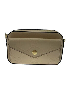 Gucci beige Pink Jumbo GG embossed Chain Crossbody Bag